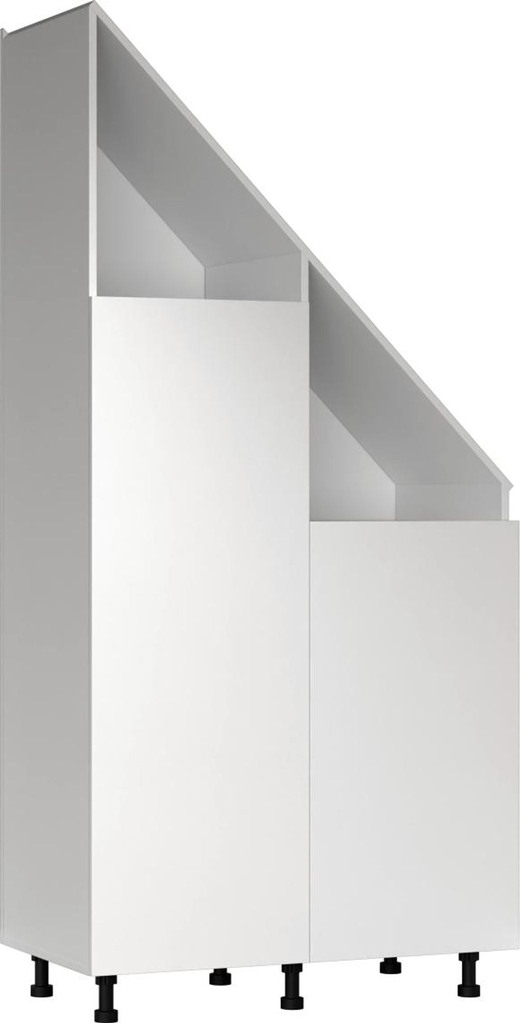 Vdd Schuine Wandkast - Wit - Opbergkast voor Schuine Wanden