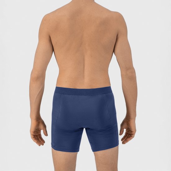 Fibershirts Anti-Zweet Boxershort - Ingebouwde Zweetpad - Ademend MicroModal - Anti-Transpiratie - Heren - Maat XL - Navy