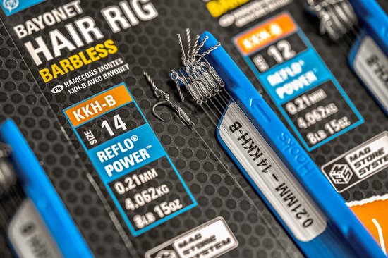 Preston - Onderlijn KKH-B Bayonet Hair Rigs Barbless - 10cm - Preston