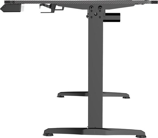 VDD Gaming - Bureau - Game Desk - Zit Sta Bureau - Elektrisch in Hoogte Verstelbaar - Zit-sta Bureau - Game Bureau - Gaming Desk - Computer Tafel - 160 x 75 cm - Zwarte - Maximale hoogte 117 cm
