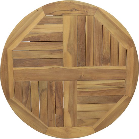 AXI Sari Teak Draaiplateau Ø 80 cm – Lazy Susan – Rond Dienblad – Roterend Serveerelement – Teakhout – Voor op Tafel – Voor Binnen en Buiten