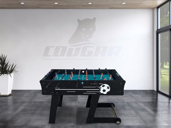 Cougar Scorpion Kick TS opklapbare Voetbaltafel - Tafelvoetbal - Zwart