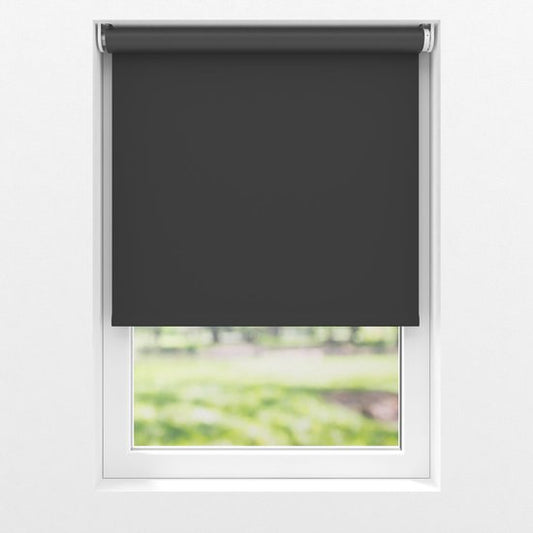 VONROC SMART BLINDS - Elektrisch rolgordijn - Uitbreiding - 100 x 190 - Zwart – Zonder afstandsbediening en oplaadkabel