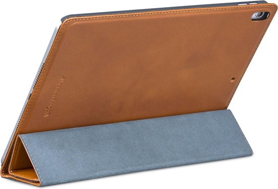 dbramante1928 iPad Air 10.5 2019 Bookcase Hoes – Echt Leer – Cognac – Luxe Beschermhoes