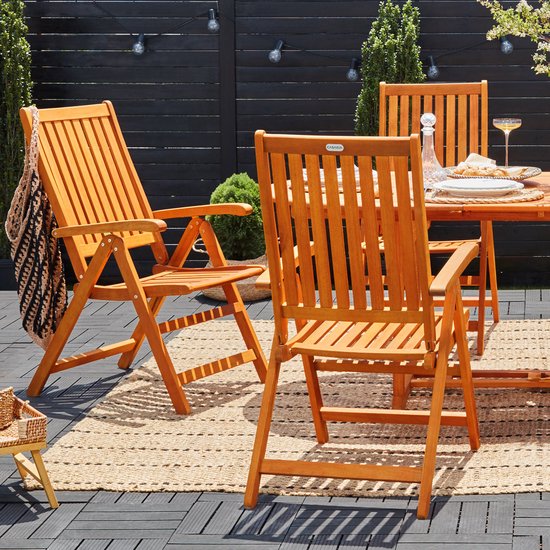 Casaria -Tuinstoelen Vanamo - FSC®-gecertificeerd - 2 Stuks