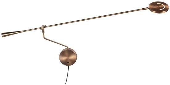 Steinhauer Exclusive - wandlamp - Soleil2 - brons - kunststof metaal - bedlampje - LED - 4387BR