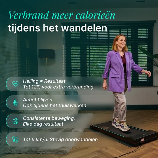 Dreaver Climb - 2 in 1 Loopband Inklapbaar 6KM/U - Inclusief App & Accessoires - Hardloopband - Treadmill - Wandelband - Walking pad - Voor Thuis