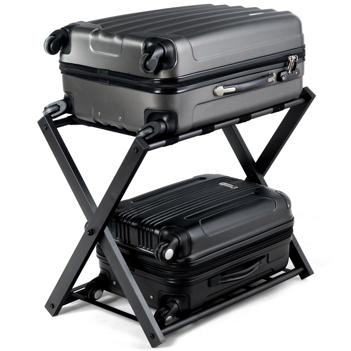 Coast Bagagerek Opvouwbaar Kofferstandaard - Zwart - 68 x 43 x 58 cm