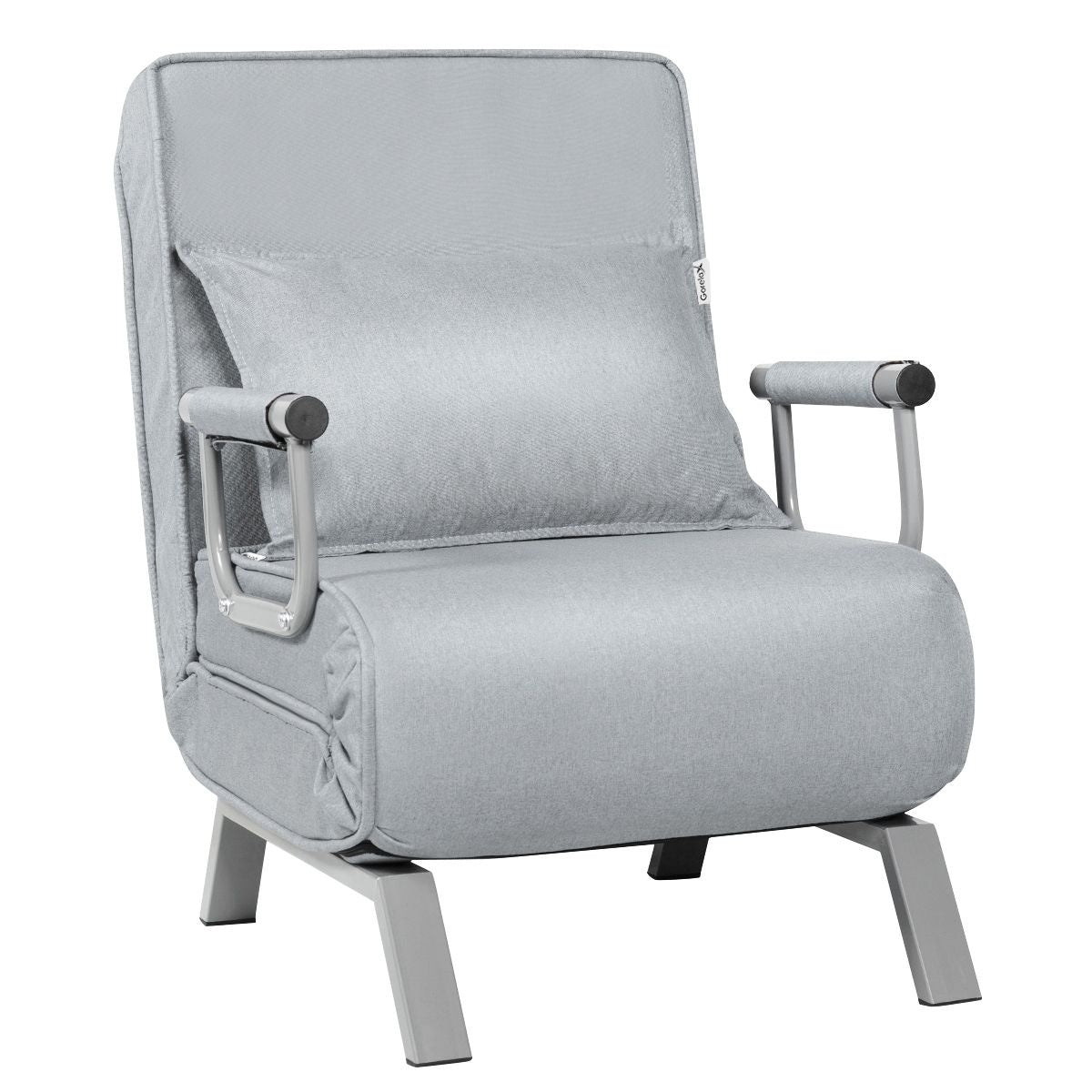 Coast Cabrio Sleep Sofa Vouwbare fauteuil Besinbedbank Bank Bed 5-Positie Liesstoel Lichtgrijs