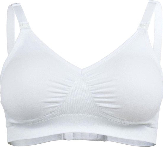 Medela Keep Cool Ultra bh - Naadloze voedingsbh - Zwangerschapsbh met 6 ademende zones - Soft Touchmateriaal – Comfortabel en ondersteunend - Wit - Maat L