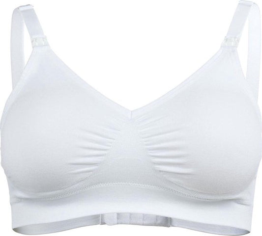 Medela Keep Cool Ultra bh - Naadloze voedingsbh - Zwangerschapsbh met 6 ademende zones - Soft Touchmateriaal – Comfortabel en ondersteunend - Wit - Maat L