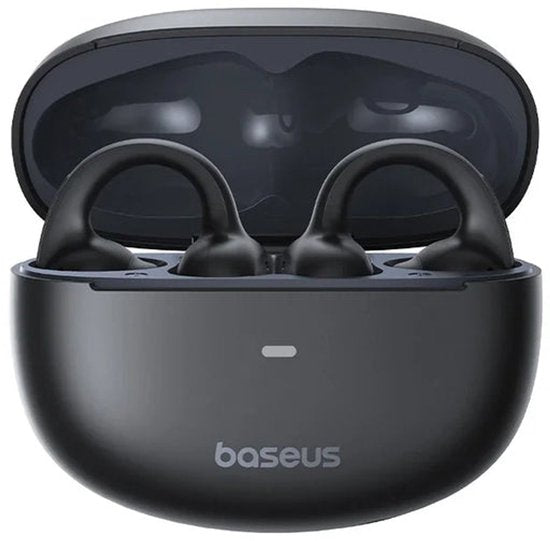 Baseus Bowie MC1 |Clip On Oordopjes | Open-Ear Oordopjes | Sport Oordopjes | Geschikt voor Hardlopen, Wielrennen, Reizen, etc | Waterdicht IP57 | Draadloze Oortjes | Zwart