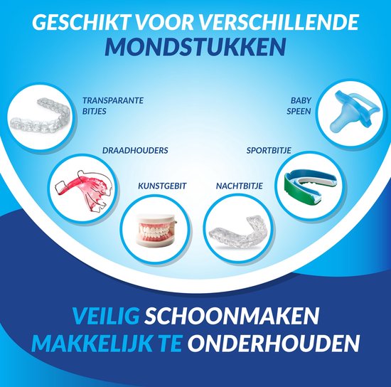 Numsy Kunstgebit Reinigingstabletten -Knarsbitje reinigen - Gebit - 30 stuks