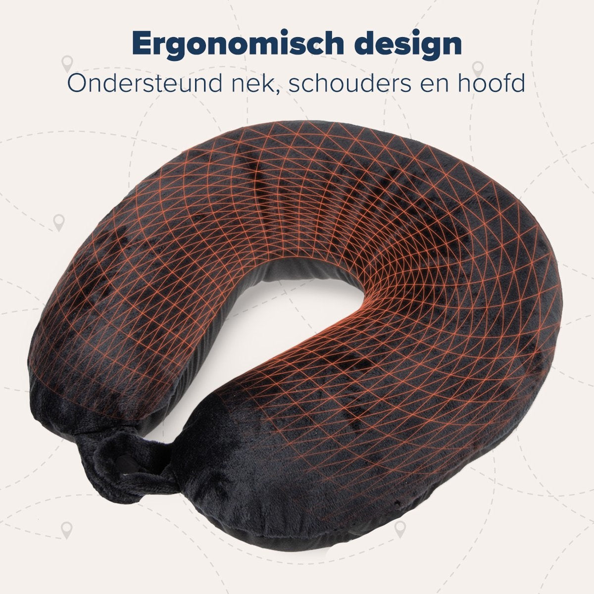TRVLMORE Nekkussen - Voor Thuis en Onderweg - Microbeads Reiskussen - Vliegtuig - Ultiem Comfort - Zwart