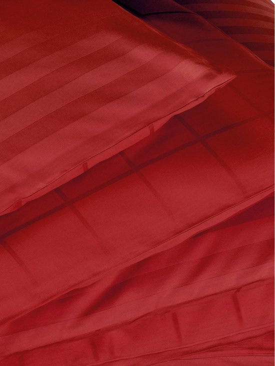 De Witte Lietaer Dekbedovertrek Katoen Satijn Zygo - Hotelmaat - 260 x 240 cm - Rood