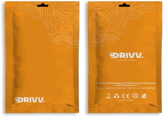 Drivv. Premium XLR Kabel - Microfoon kabel - Mannelijk naar Vrouwelijk 3 pin - 1 Meter