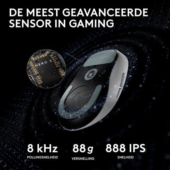 Logitech G Pro X Superlight 2 - Draadloze Gaming Muis - Lightspeed - Wit