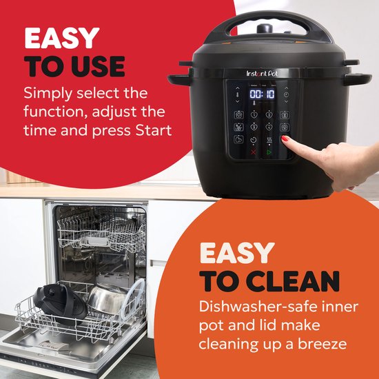 Instant Pot Rio 5,7L Multicooker - 7-in-1 Snelkookpan - Slowcooker - Stomer - Yoghurtmaker - Tot 6 Porties - Verbeterde Stoomafgifte
