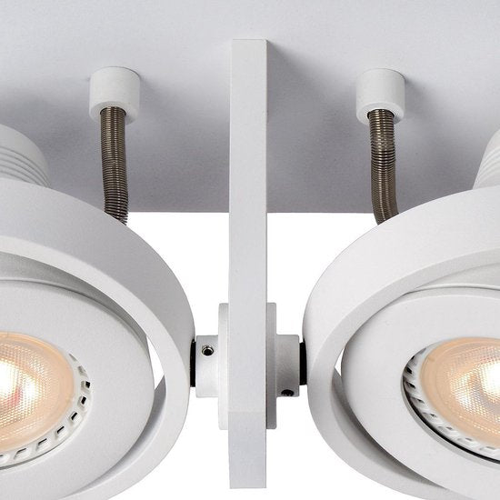 Lucide LANDA Plafondspot - LED Dim to warm - GU10 - 2x5W 3000K/2200K - Wit