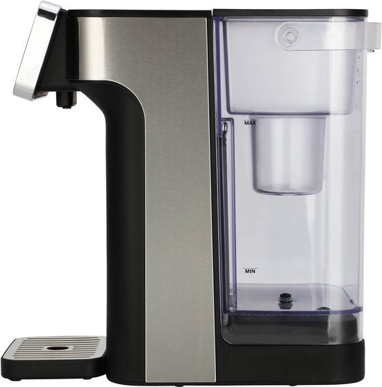 Inventum HWD725B Heetwaterdispenser - 2L - Kunststof - BVA vrij - 2600W - 29x17x30.80 cm - Zwart/RVS