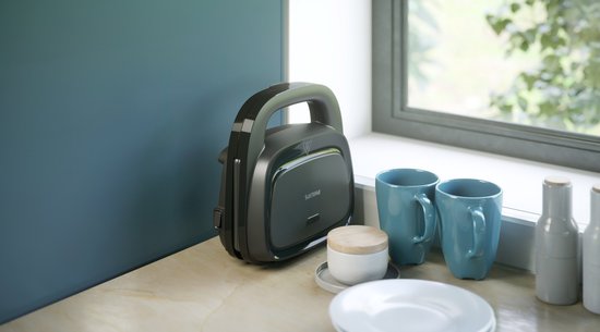 Philips Tosti Apparaat HD2330/90 - 750W - Antiaanbaklaag - Snoeropbergsysteem - Verticaal op te Bergen - Easy Lock Systeem - Zwart