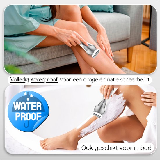 Sansbeauté® 7 in 1 Ladyshaves voor Vrouwen - Gezicht - Oksels - Benen - Epilator - Trimmer voor Vrouwen & Dames - Bikinitrimmer Dames - Scheerapparaat Vrouw
