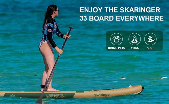 Skatinger Peninsula Trojan Horse Opblaasbaar Touring SUP Board – Compleet Pakket