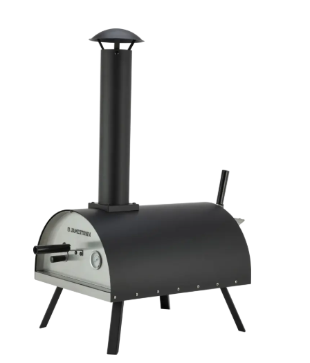 Jamestown Pizza Oven - Zwart - Metaal - 83 x 41 x 81 cm