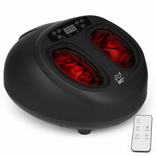Northwall Voetmassage Apparaat - Shiatsu Voetmassage Met Luchtcompressie en Infrarood Warmte - Voor Verbeterde Bloedcirculatie, Ontspanning En Herstel - Inclusief Afstandsbediening