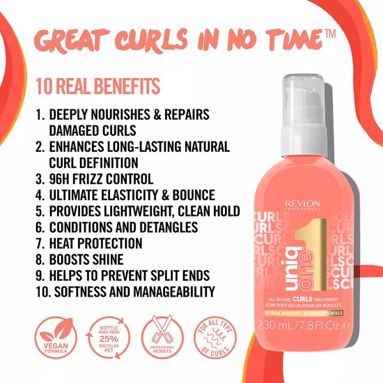Revlon - Uniq One All In One Treatment Curls - 230ml