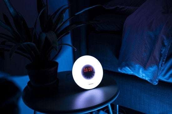 Grundig Wake Up Light - Nachtlampje met Tijdweergave - Lichtwekker met FM Radio en Natuurlijke Geluiden