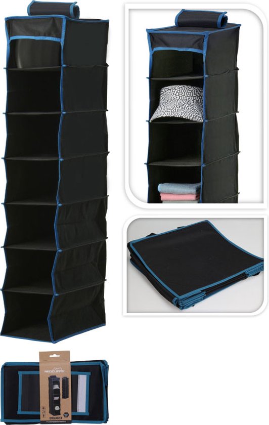 Redcliffs Tentorganizer - Hangorganizer 7 Vaks - 30x17x84cm- 600D Oxford polyester-PU coated