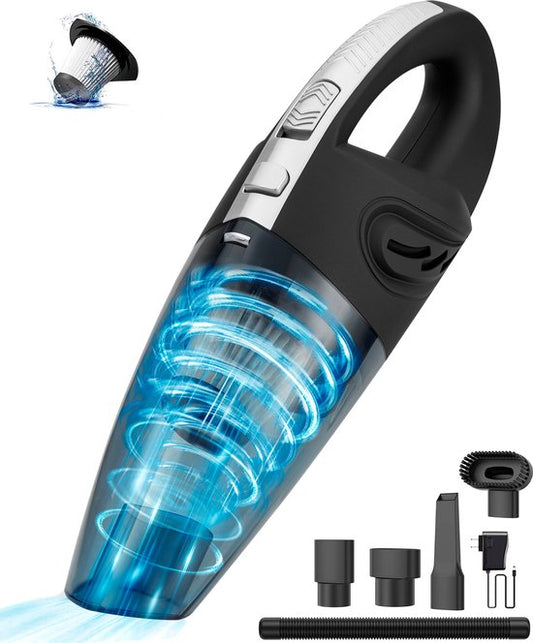 VAIVE Kruimelzuiger – Snoerloos & Incl. Accessoires – 120 W – 0,5 liter – Zwart