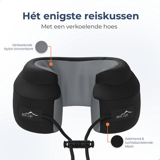 Best Life Nekkussen Vliegtuig – Reiskussen – Nekkussen Auto Kind – Memory Foam