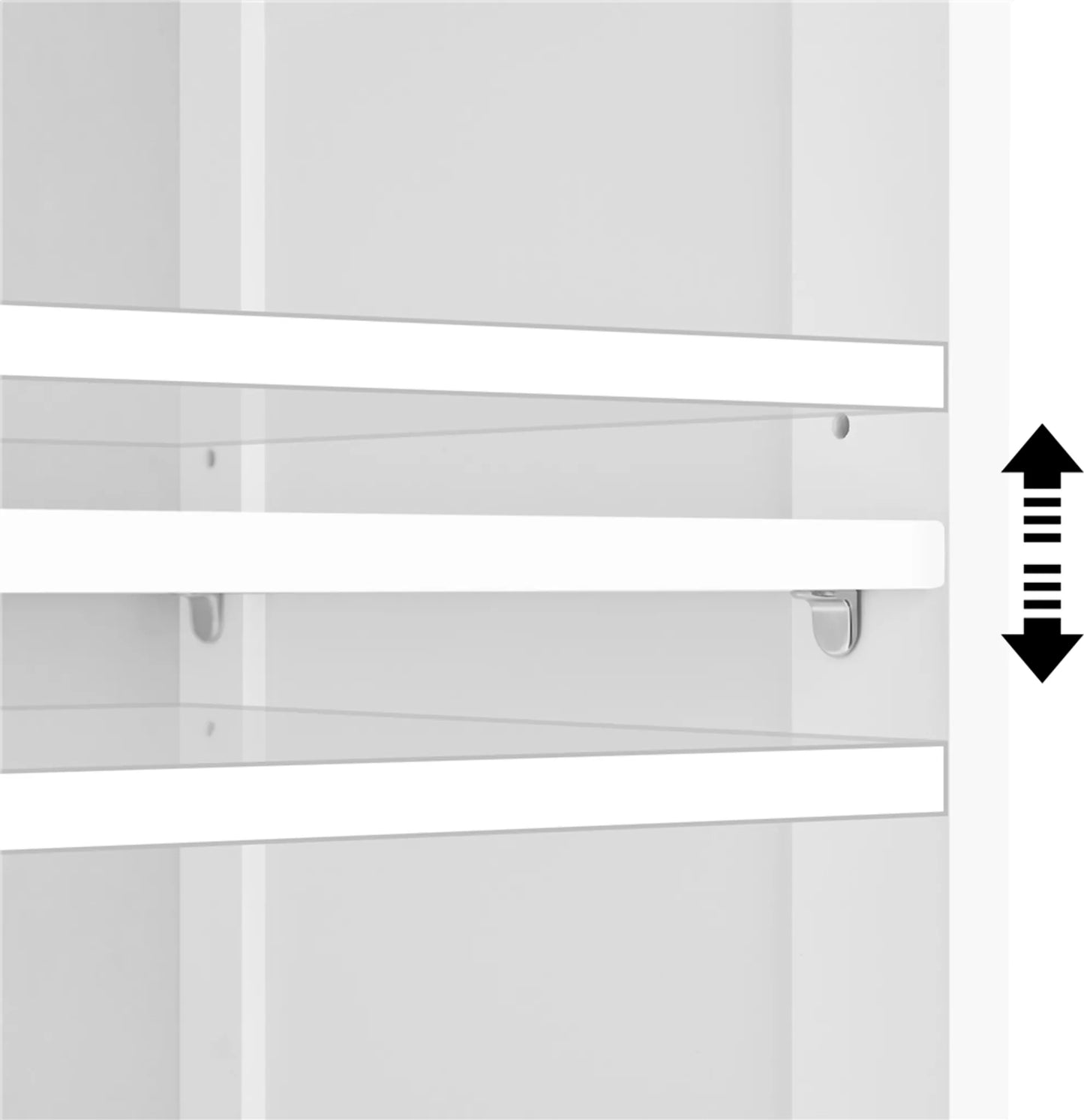 Yaheetech Wastafelmeubel Met Verstelbare Planken – Voorzien Van Sifon-Uitsparing En Open Zijvakken En Kastdeur – Voor Badkamer En Toilet – Wit Mdf – 90 x 30 x 60 cm