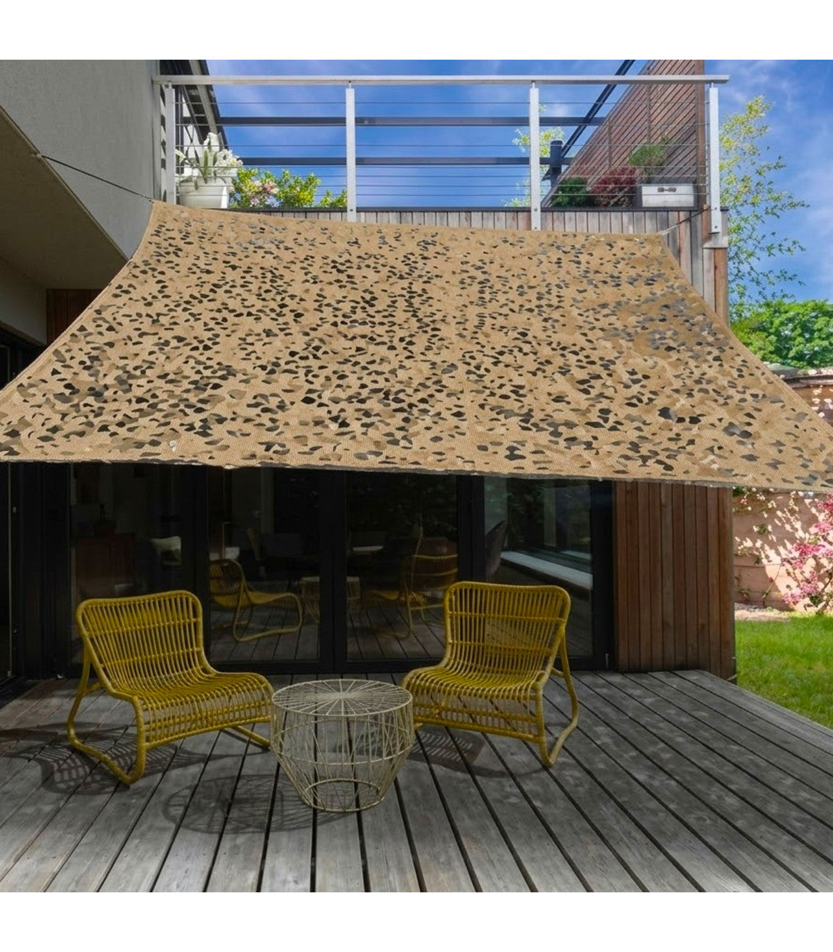 Schaduwdoek Polyester - Beige - 200x300cm