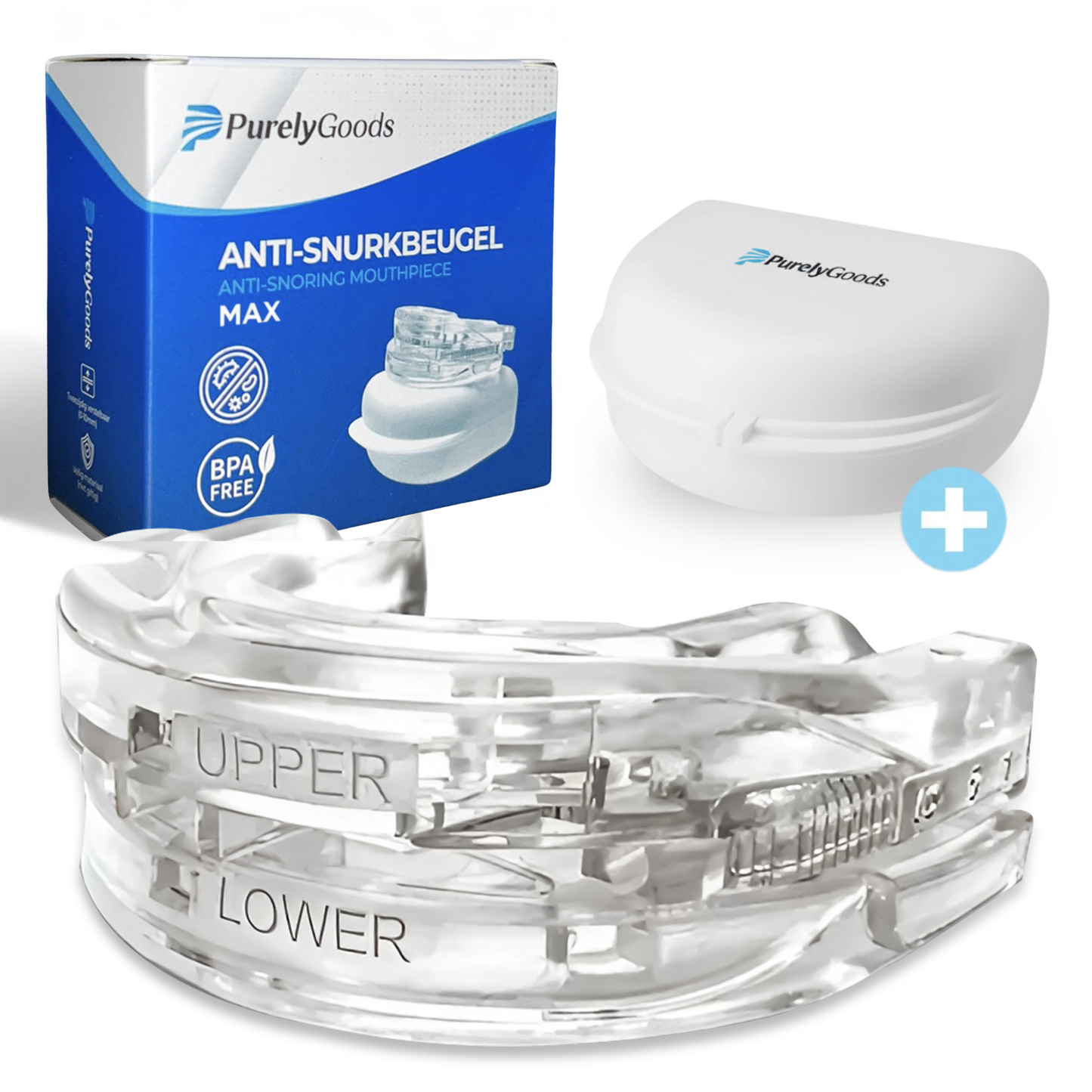 PurelyGoods® Snurkbeugel - Anti Snurk Beugel - Voor Man en Vrouw - Universeel - Transparant
