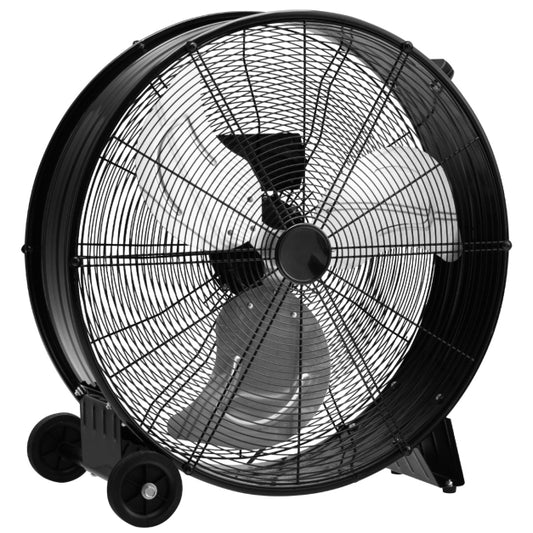Coast Trommelventilator - 3 Snelheden - 180cm Snoer - 240V - 65 x 37 x 67 cm - Zwart