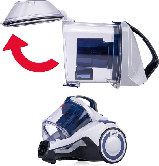 Dirt Devil Stofzuiger zonder Zak DD2504 - HEPA 12 Filter - 3 Opzetstukken - 700W - Wit