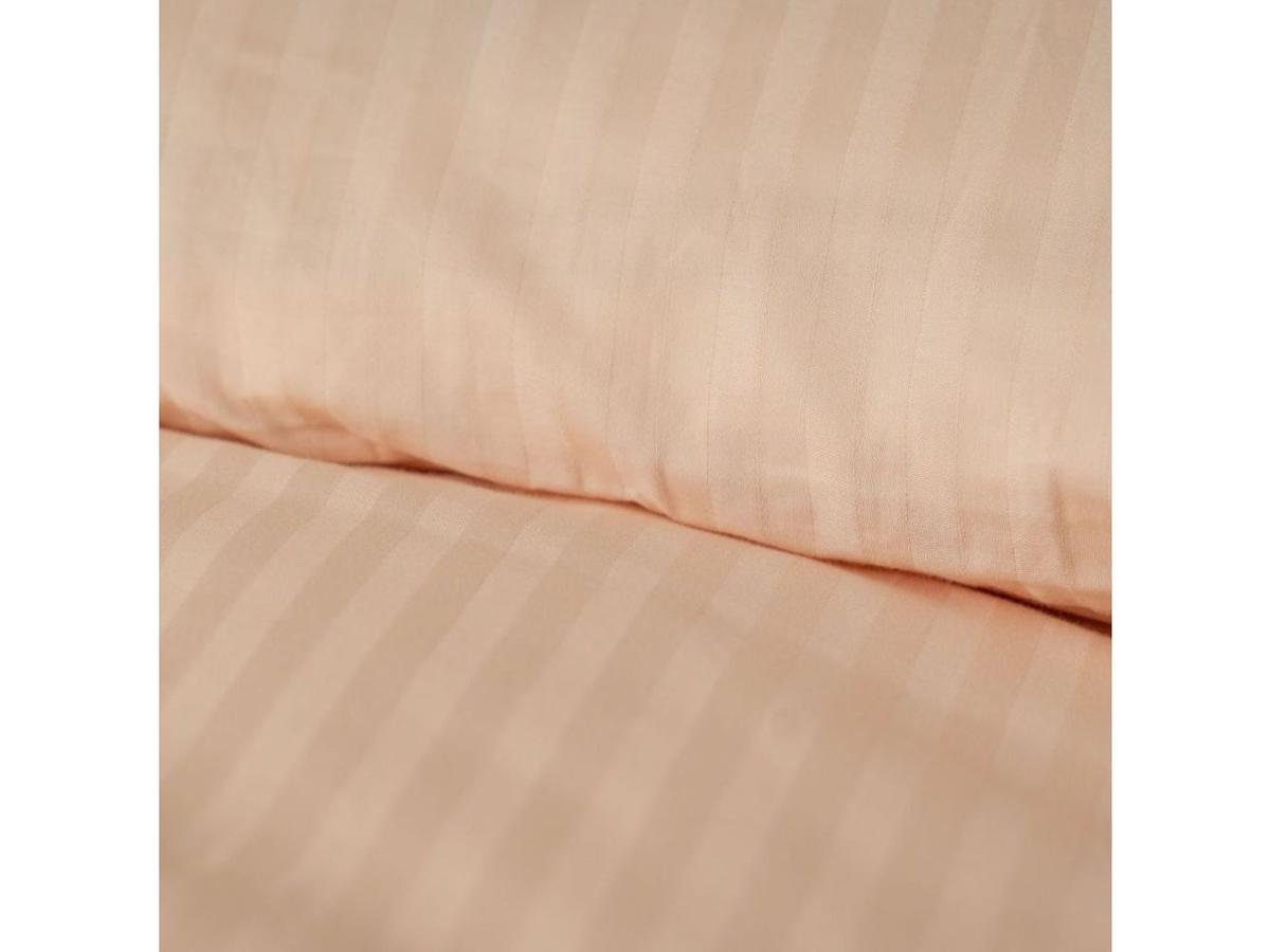 Kayori Elin Dekbedovertrek - Katoensatijn - maat 140x200-220 cm - Nude