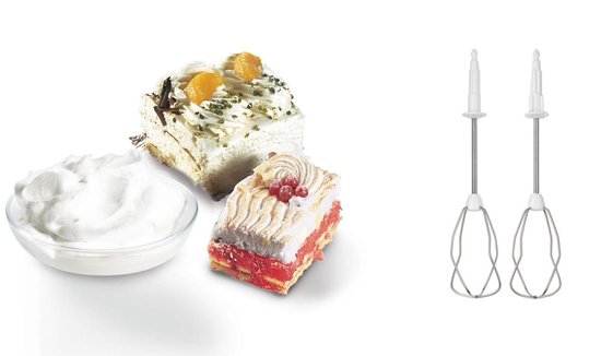 Bosch MFQ36460 ErgoMixx - Handmixer - Incl mengkom - 450W - Wit