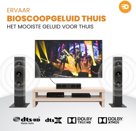 Drivv. Premium Toslink Optische Kabel Nylon - Optische Audiokabel - Optical Audio Kabel - Soundbar - Male to Male - 5 meter - Zwart