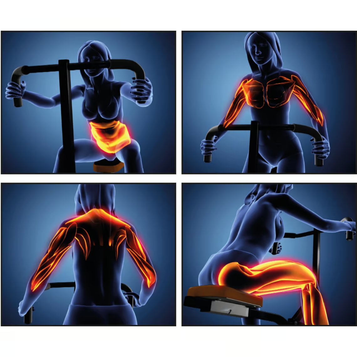 Total Crunch Fitnessapparaat - Volledig Lichaamstraining - Compact Ontwerp - Inclusief Trainingsschema