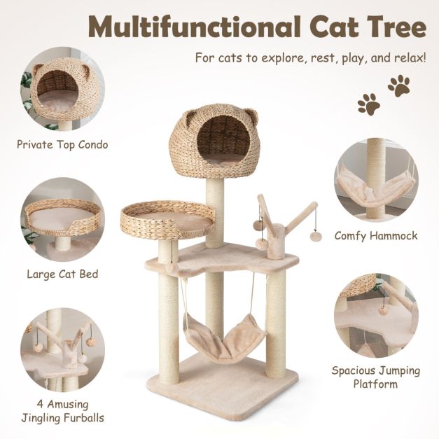 Coast Krabpaal - Kattenpaal - Kattenmand - 121cm Hoog