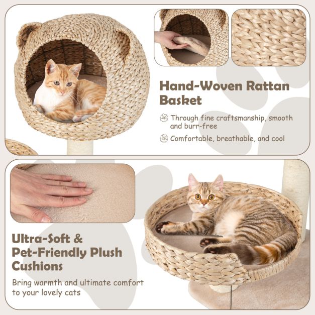 Coast Krabpaal - Kattenpaal - Kattenmand - 121cm Hoog