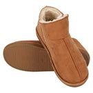 Apollo Home Boots Herenpantoffels – Suède – Maat 43/44 – Cognac