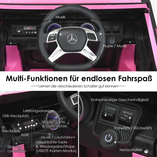 12V Gelicenseerde Mercedes Benz Maybach G650-S Kinder Rijden op Vrachtwagen Jeep op Batterij Elektrisch Voertuig met Afstandsbediening