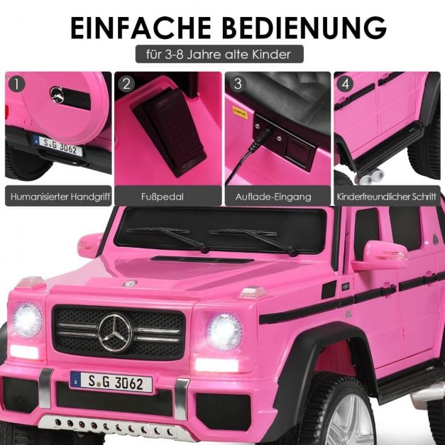 12V Gelicenseerde Mercedes Benz Maybach G650-S Kinder Rijden op Vrachtwagen Jeep op Batterij Elektrisch Voertuig met Afstandsbediening