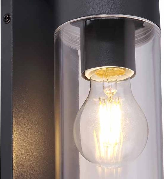 Globo wandlamp Vessa - antraciet - luminium - 31804