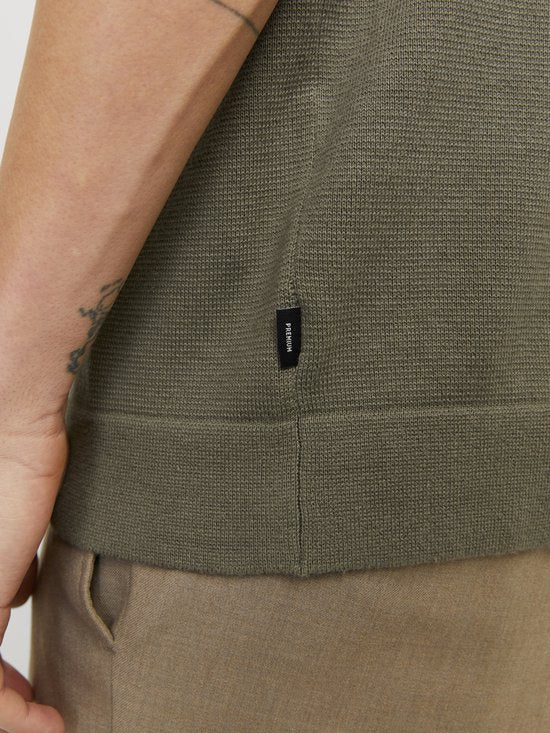 JWHMILANO KNIT POLO - XS - Heren - Gebreid - Groen